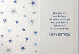 12 Boy Birthday - Silver & Blue Stars