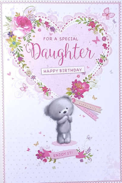 Daughter Birthday - Cute Heart Words