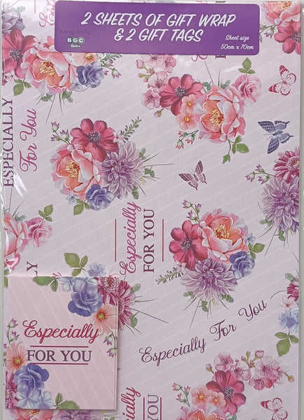 Female Wrapping Paper - Flower Bouquets