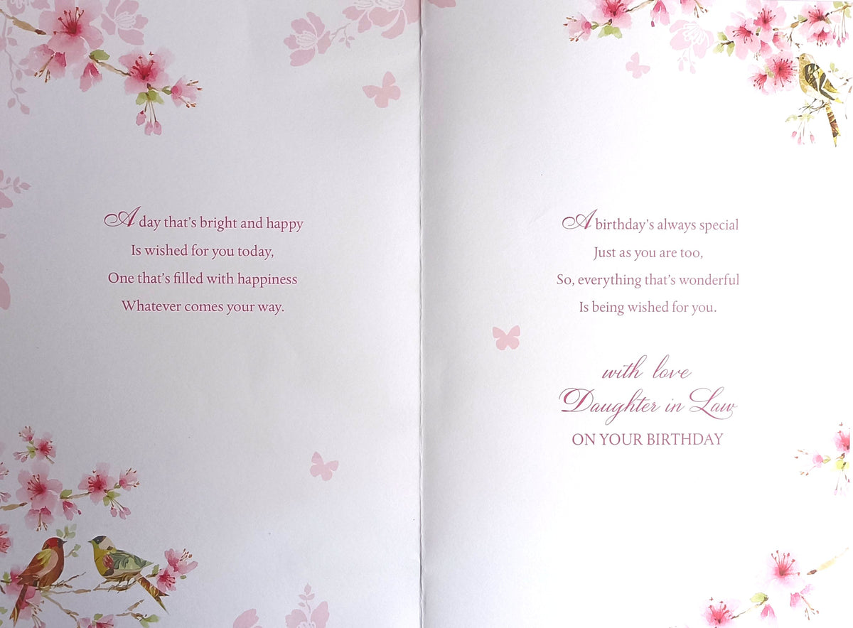 Daughter In Law Birthday - Traditional Words – Cards Delights