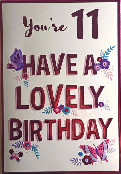 11 Girl Birthday - Lovely Birthday