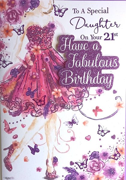 Daughter 21 Birthday - Large Purple dress