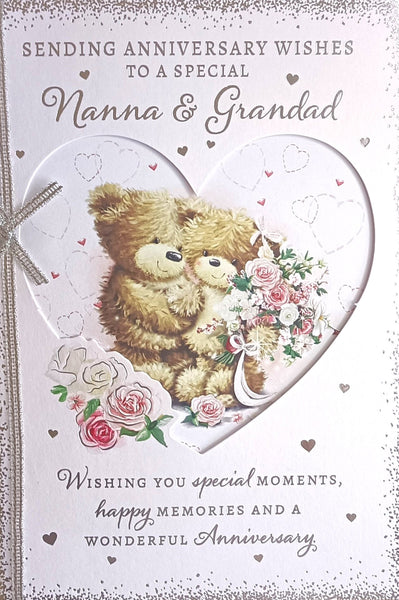 Nanna & Grandad Anniversary - Cute Heart