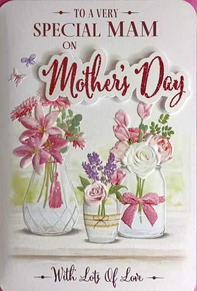 Mother’s Day Mam - Traditional 3 Vases