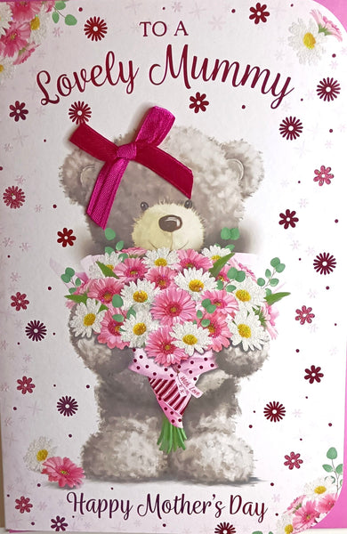 Mother’s Day Mummy - Cute Flowers & Pink Bow