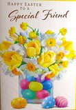 Easter Friend - Flowers In Glass Vase