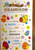 Easter Grandson - Eggs & Words With Love