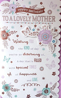 Mother Birthday - Lilac Flowers & Words