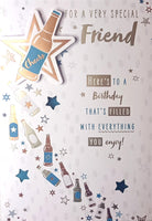 Friend Male Birthday - Bottles & Stars