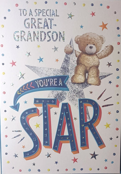 Great Grandson Birthday - Cute You're A Star