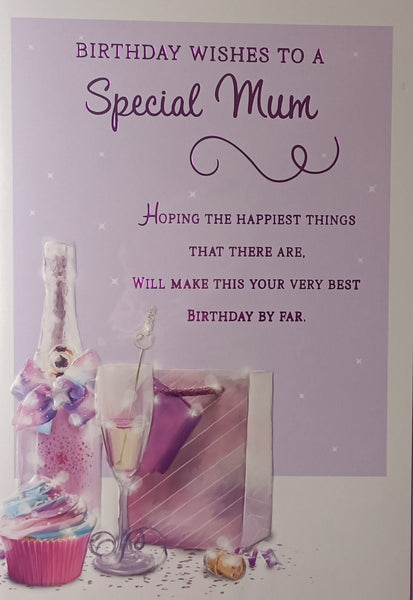 Mum  Birthday  Lilac Champagne