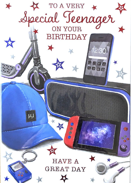 Teenager Boy Birthday - Cap & Phone