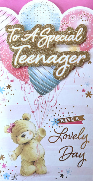 Teenager Girl Birthday - Slim Cute Balloons