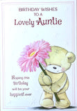 Auntie Birthday - Cute Pink Flower Lovely