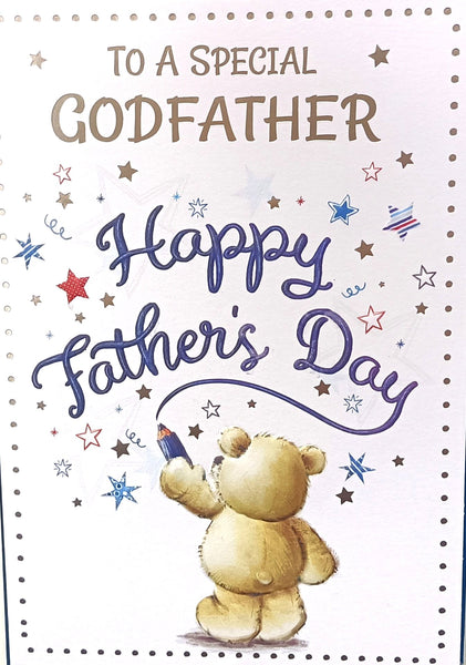 Father’s Day Godfather - Cute Bear Writing