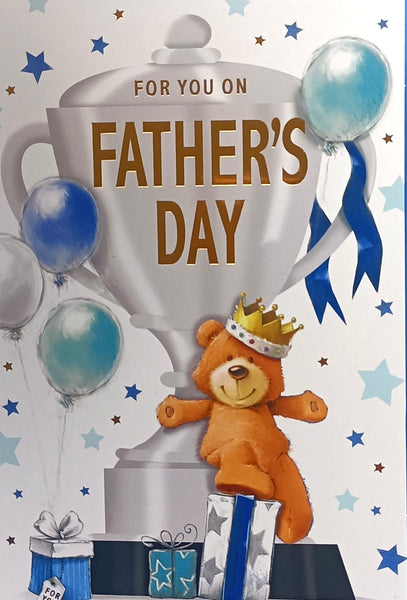 Father's Day Open - Cute Trophy & Balloons