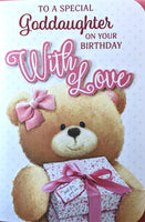 Goddaughter Birthday - Big Brown Bear & Box