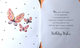 50 Birthday Female - Orange & Gold Butterflies