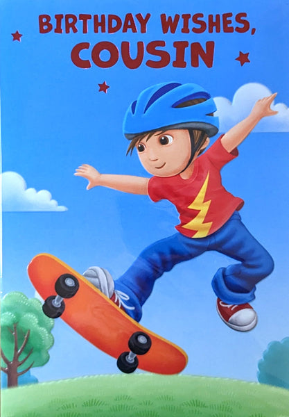 Cousin Birthday - Boy On Skateboard