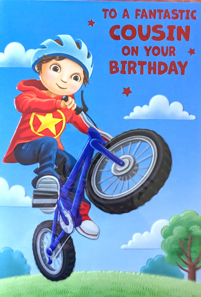 Cousin Birthday - Boy On Bike