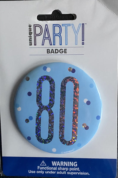 80 blue badge