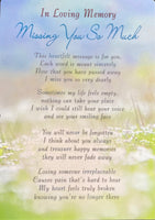 Grave Card Missing you so much