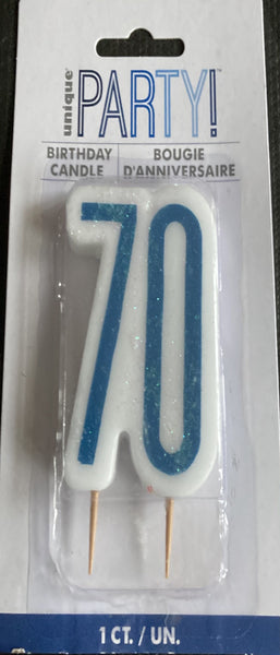70 blue candle