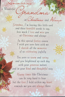 Grandma Christmas grave card