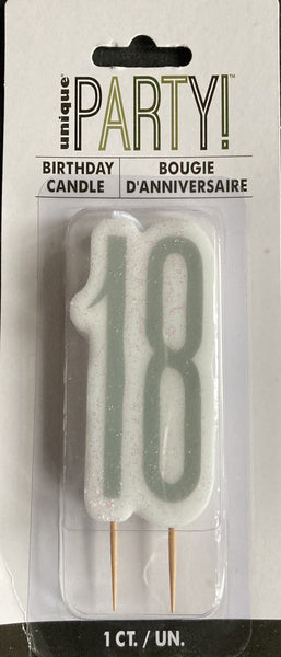 18 silver candle