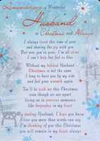 Husband Christmas grave card