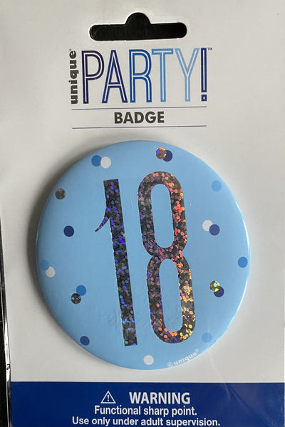 18 blue badge