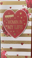 Valentines Woman In My Life - Gold Stripes