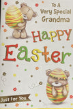 Easter Grandma teddy holding egg
