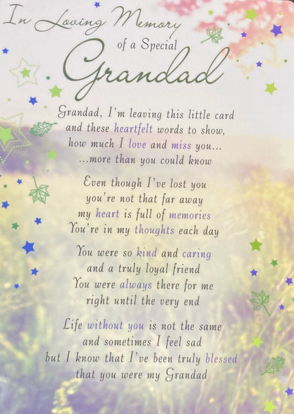 Grave Card Grandad