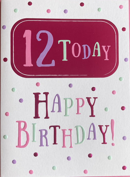 12 Girl Birthday -pazzazle