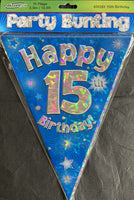 15 blue bunting