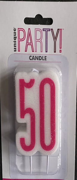 50 pink candle