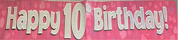 10 pink banner