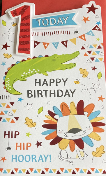 1 Boy Birthday - Slim Crocodile