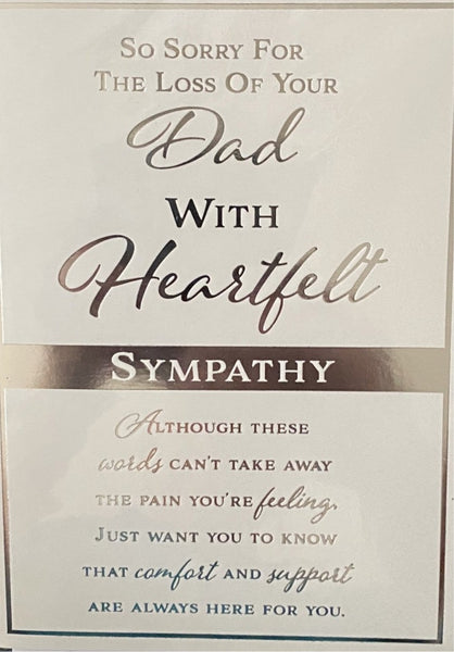 Sympathy Dad -although these words