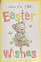 Easter Nanna Easter wishes yellow edge