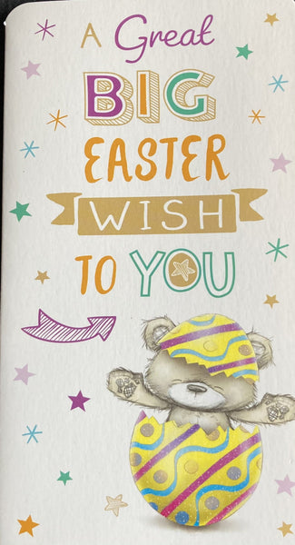 Easter money wallets cute grey bear in egg