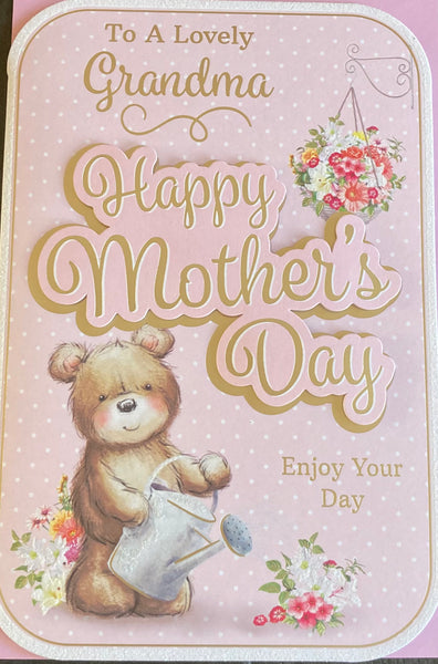 Mother’s Day Grandma -Cute Bear with Watering Can