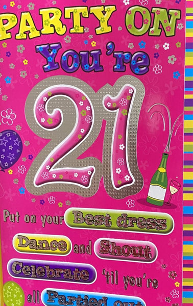 21 Birthday Female joke- party on