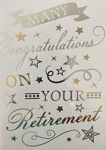 Retirement - Gold & Silver congratulations