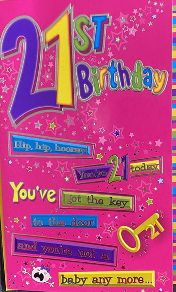 21 Birthday Female joke- key of the door