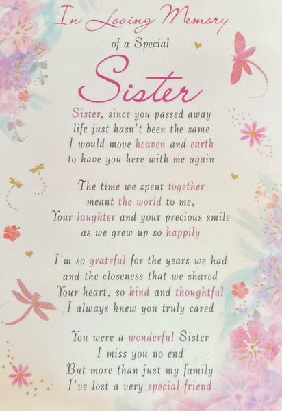 Grave Card Sister
