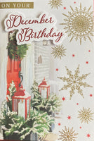 December Birthday - Red Door and Lanterns