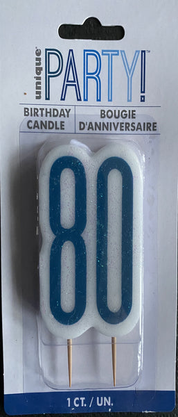 80 blue candle