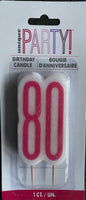 80 pink candle